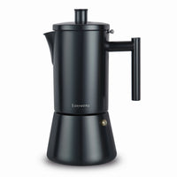 Cafetière italienne induction acier inoxydable design classique