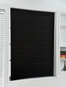 Store plisse occultant adhesif style zebre fenetre chambre
