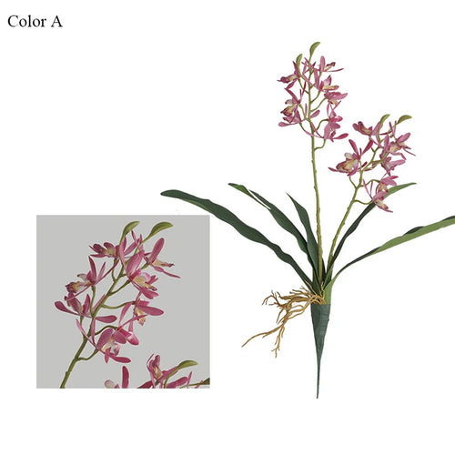 orchidée papillon artificielle pour décoration de mariage et fête - vue 9 sur 10