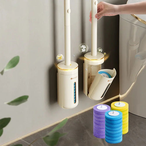 brosse de nettoyage jetable avec long manche et tête remplaçable