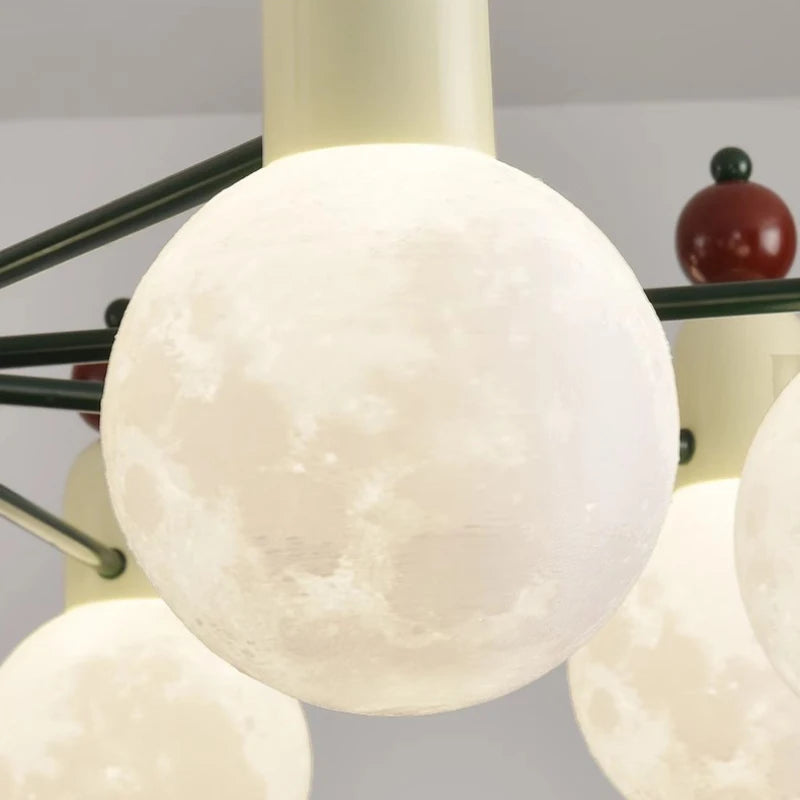 lustre moderne pour chambre d'enfants design nordique lumineux et coloré - vue 7 sur 12