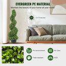plante topiaire spirale décorative pour Noël en plastique artificiel