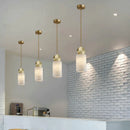 Creative personalised minimalist copper chandelier for modern decor