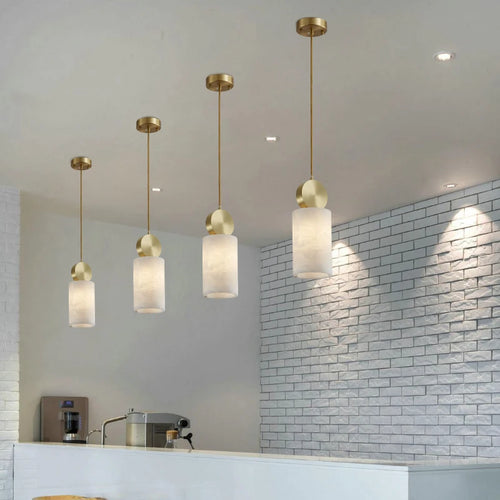 Creative personalised minimalist copper chandelier for modern decor - vue 5 sur 8