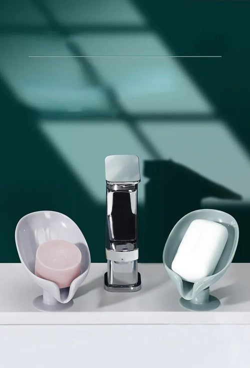 boîte à savon lotus créative avec ventouse pratique