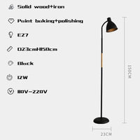 Lampadaire loft Noir Debout