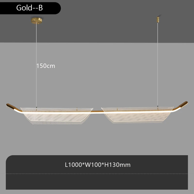 Minimalist designer pendant light for modern restaurant or bar - vue 15 sur 18