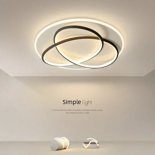 Modern minimalist LED ceiling light for decorative interiors - vue 3 sur 16