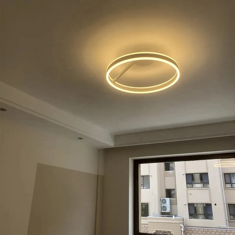 lustre minimaliste rond pour éclairage intérieur de luxe