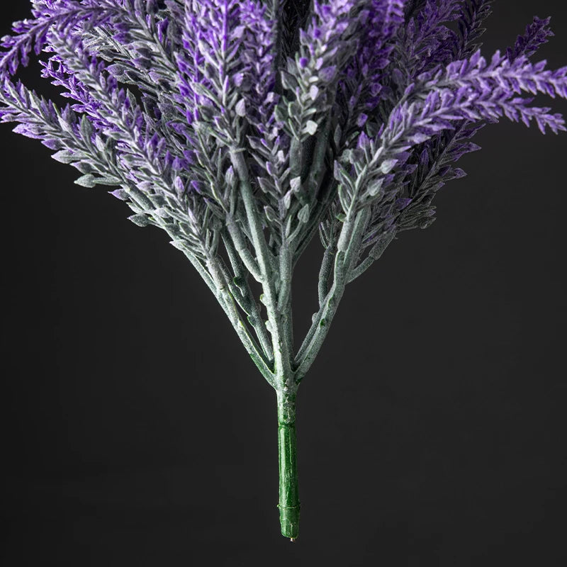 bouquet de fleurs artificielles lavande et blé décoration intérieure et extérieure - vue 6 sur 6