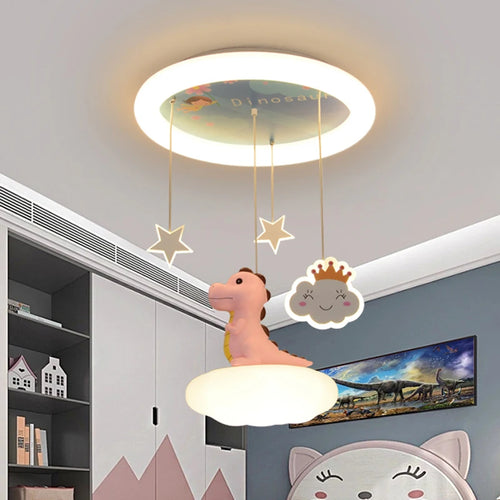 lustre créatif dinosaure led pour enfants soin des yeux