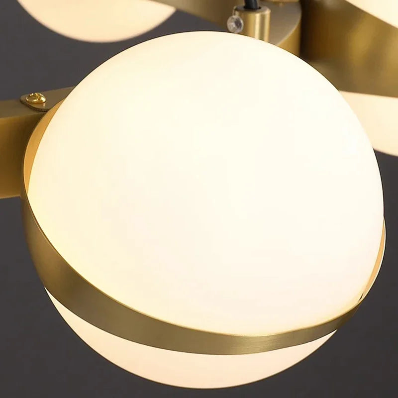 boule de verre moderne avec lumière led pour décoration intérieure - vue 6 sur 9