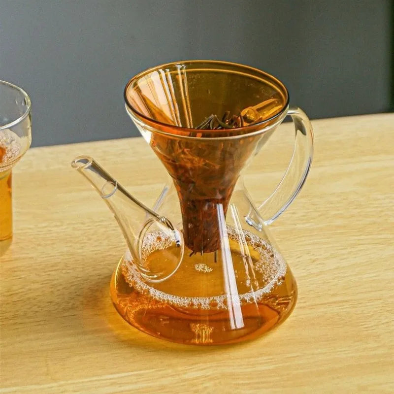 Théière kung fu verre infusion rapide avec filtre - vue 4 sur 7