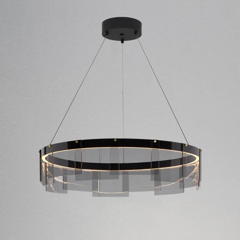 suspension en verre moderne pour un éclairage élégant et minimaliste - vue 4 sur 9