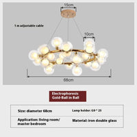 Creative nordic frosted glass pendant light, minimalist design