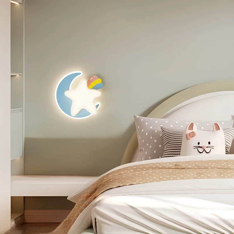 applique murale enfant design étoile princesse pour chambre à coucher - vue 6 sur 10