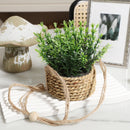 plantes artificielles eucalyptus romarin décoration verte en pot