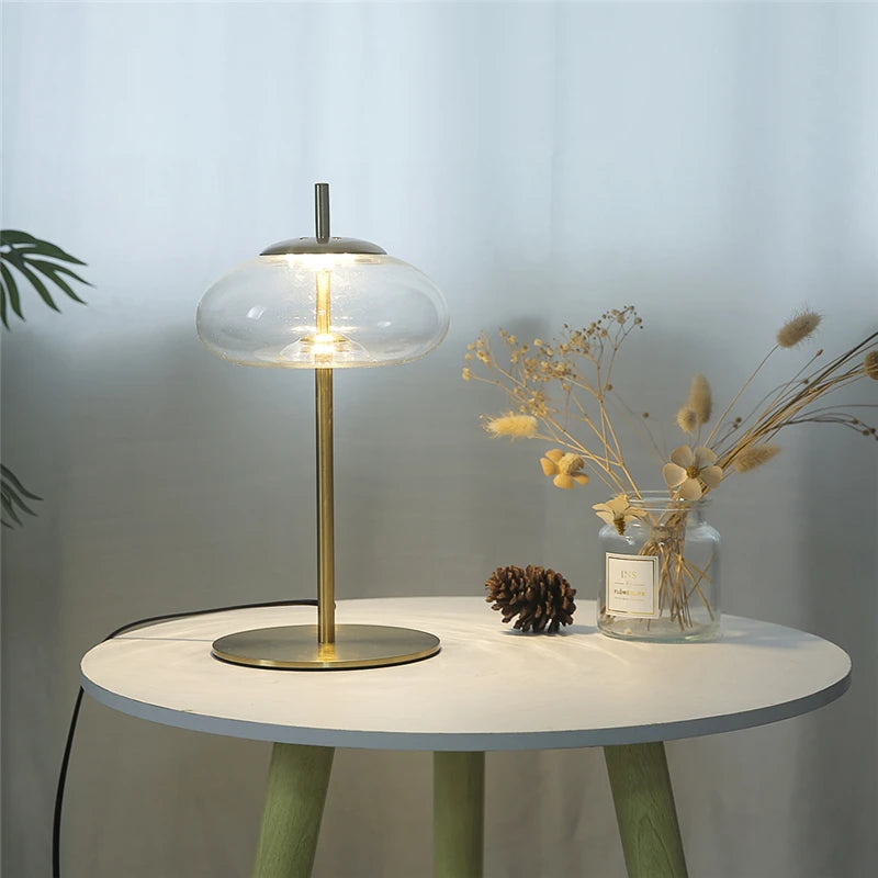 lampadaire minimaliste en verre design pour intérieur moderne - vue 4 sur 8
