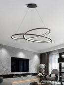 Living Room Chandelier Simple And Creative Ring Lamp Modern Lamp Bar Table Lamp Nordic Light Luxury Hall Ceiling Chandelier