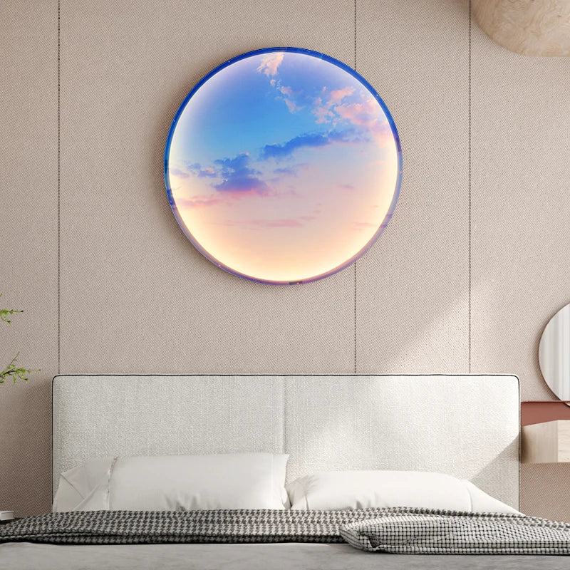 applique murale led circulaires décoration ciel étoilé cosmique
