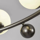 suspension moderne en métal et verre décorative avec fil réglable