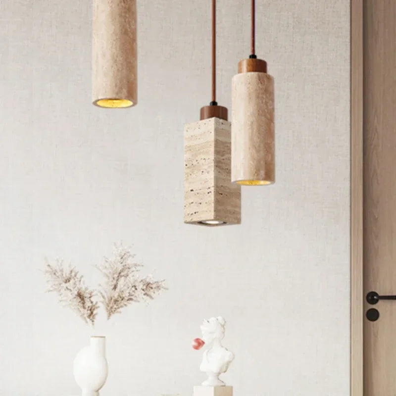 suspension en pierre lumineuse pour décoration intérieure moderne - vue 5 sur 8
