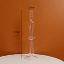bougeoir vintage en verre pour mariage et dîners romantiques