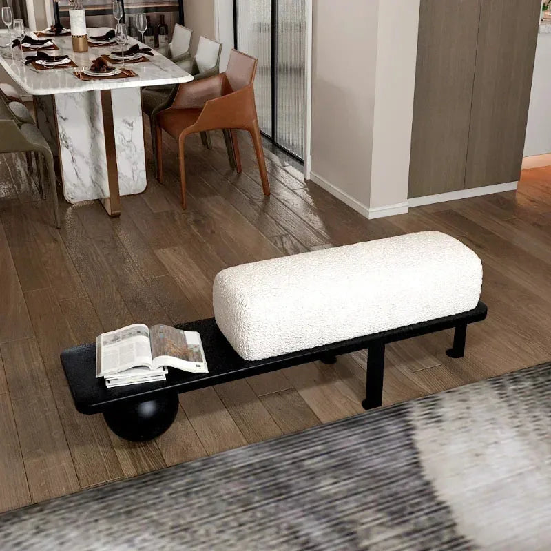 ottoman en bois nordique design simple pour espaces variés - vue 3 sur 10