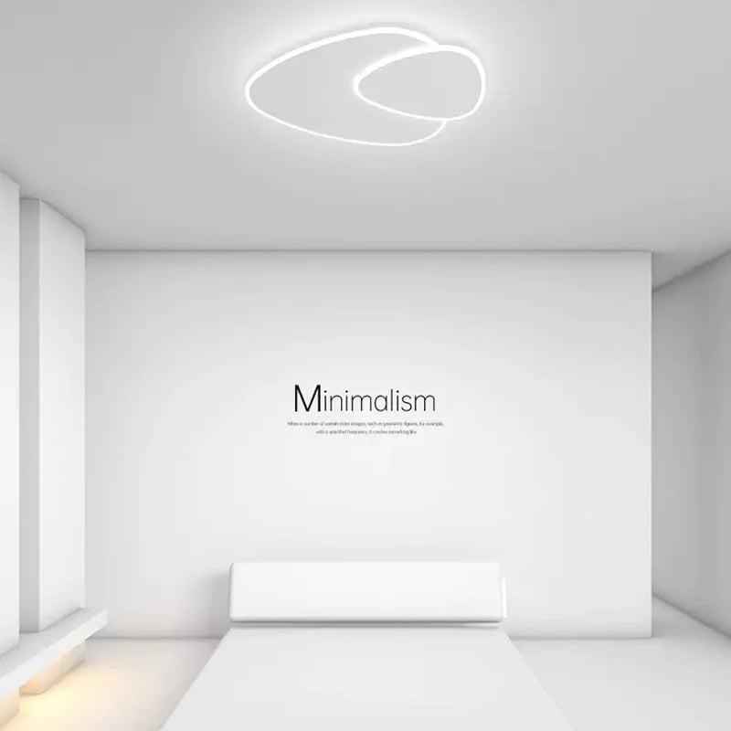 plafonniers led triangle pour décoration intérieure luminaire - vue 5 sur 10
