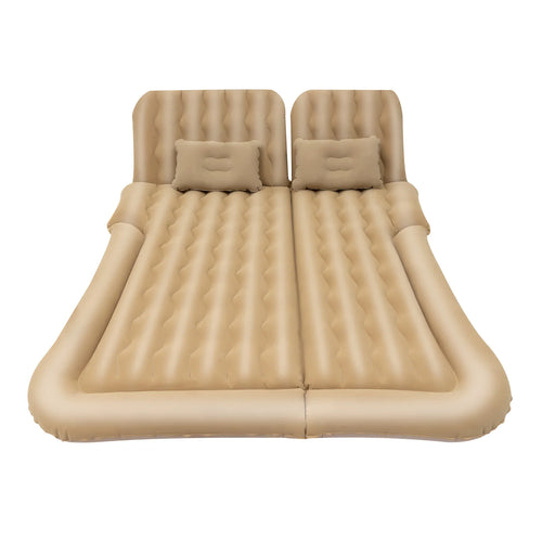 Inflatable Suv Car Mattress With Air Pump, Car Rear Seat Sleep Bed, Travel Tent (Beige) - vue 7 sur 6