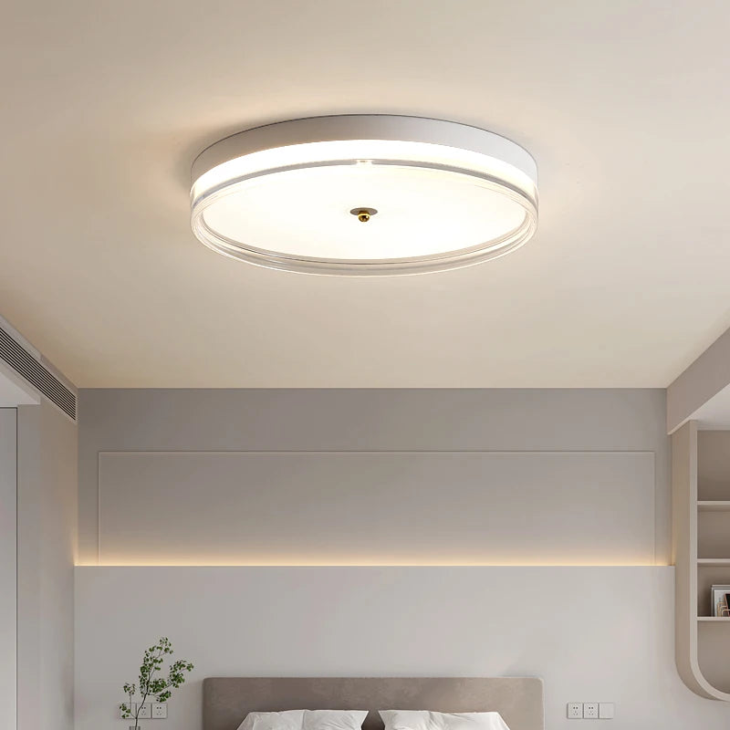 plafonnier led rond moderne avec télécommande design minimaliste - vue 5 sur 10