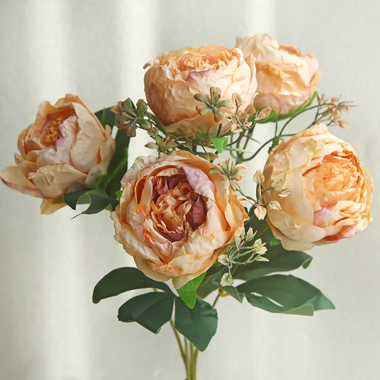 bouquet de pivoines artificielles pour décoration et photographie - vue 9 sur 11