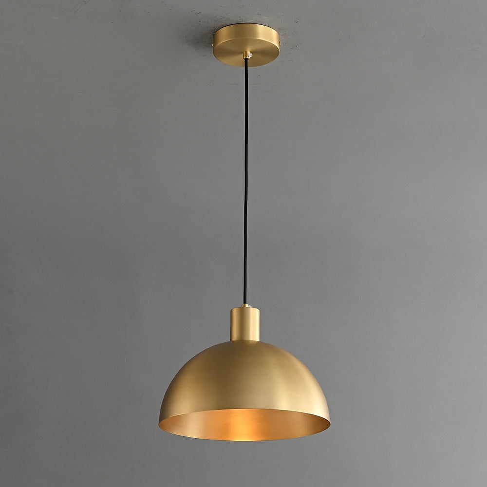 Suspension dorée moderne pour style ferme extérieur