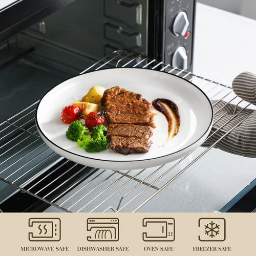 Service table ceramique design bord fin 12 personnes