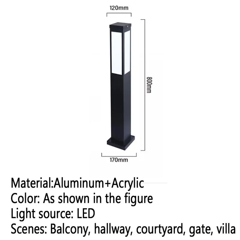 Contemporary outdoor LED lamp for garden and courtyard - vue 14 sur 47