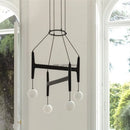 Italian Porada ASTRA wooden pendant light retro multi-head minimalist restaurant living room LED chandelier indoor lamp