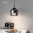 xiuan lampe de chevet à suspension en verre simple pour luminaires