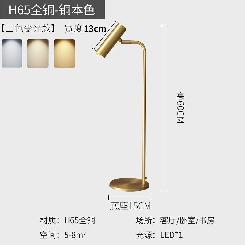 Nordic minimalist adjustable LED floor lamp for indoor use - vue 14 sur 14
