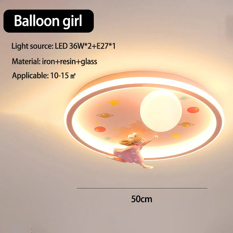 SANDYHA moderne espace planète plafonnier lampe de dessin animé chambre d'enfants Lampa Sufitowa Techo Plafonnier lampara Colgantes Para - vue 16 sur 16
