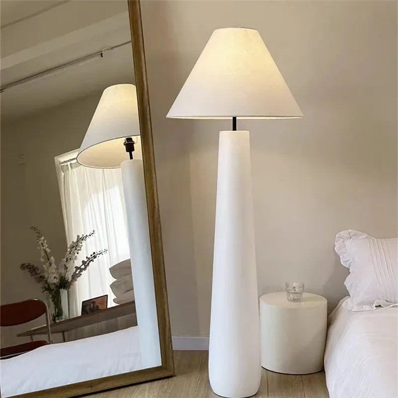 lampe de lecture sur pied style wabi sabi en forme de champignon - vue 3 sur 8