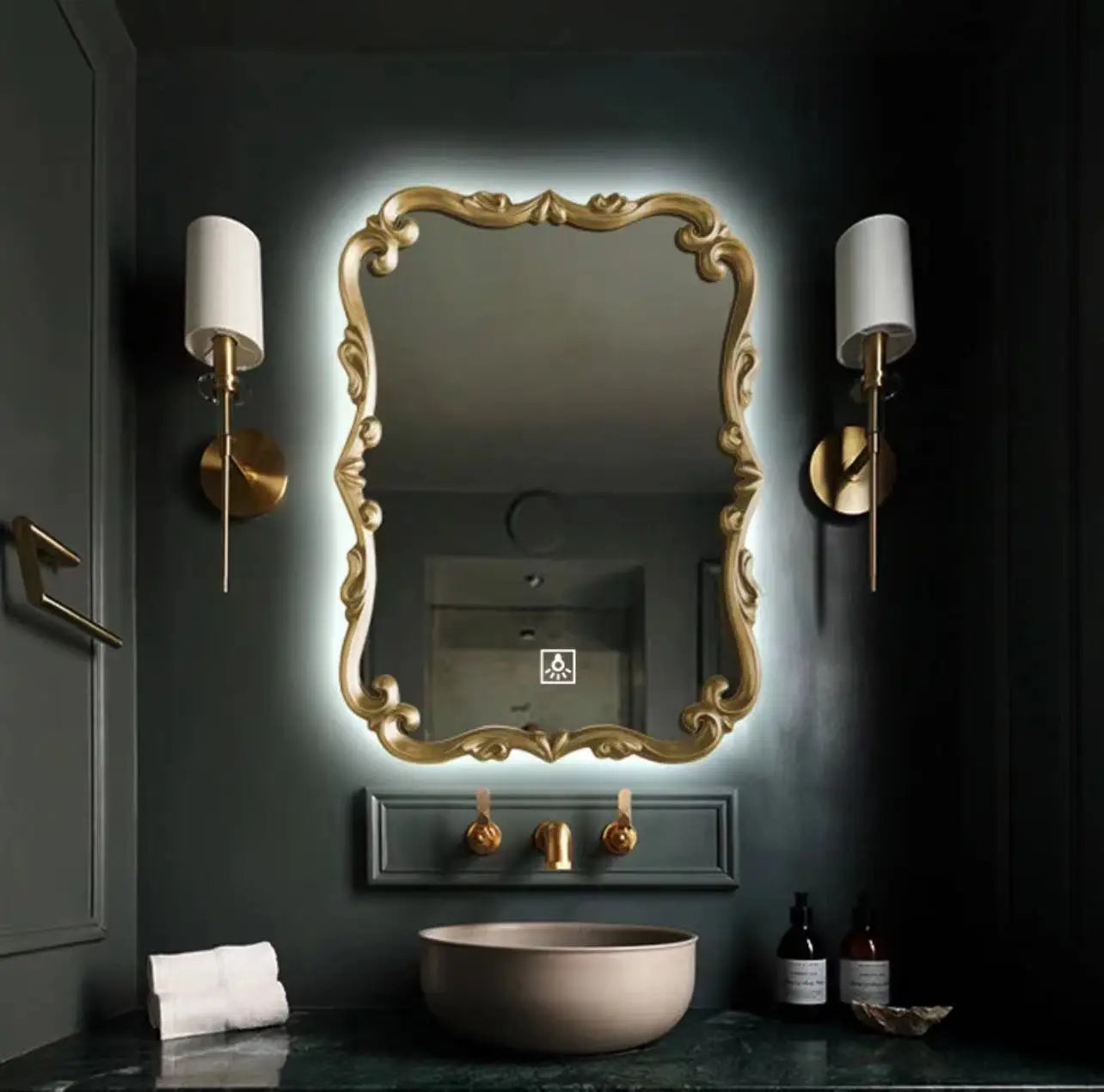 Vintage mobile decorative mirrors with Nordic design for interior decoration