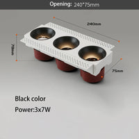 projecteurs led sans bordure spot lumineux anti-éblouissement carré rectangle