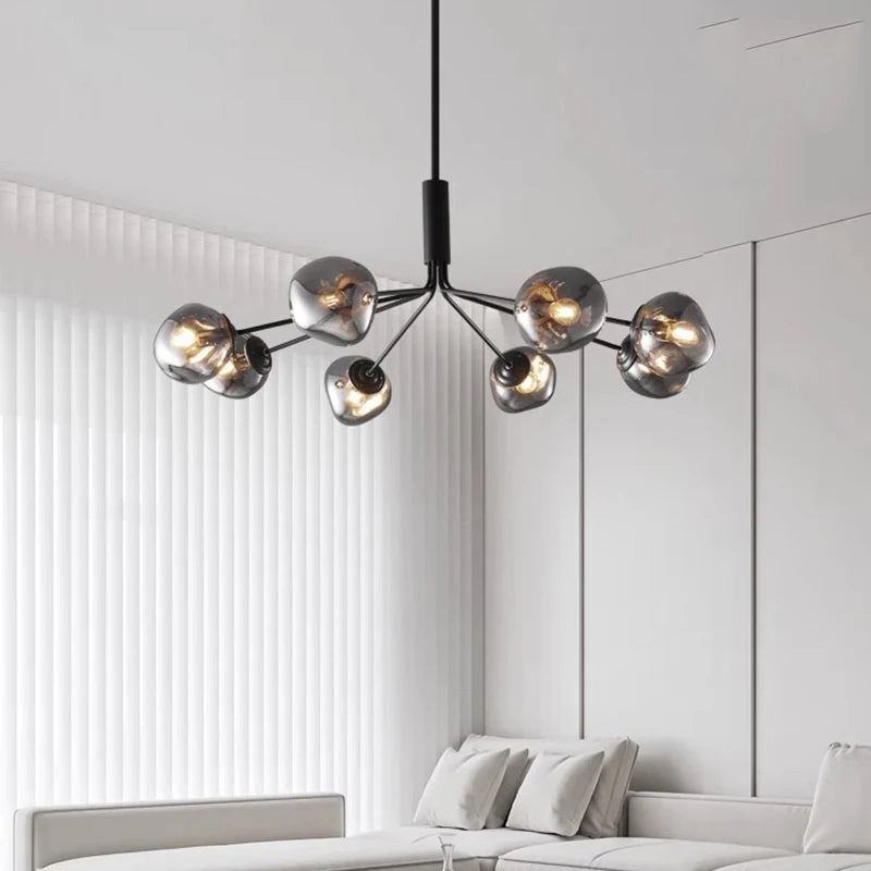 lustre décoratif éclairage intérieur suspension fantaisie - vue 4 sur 9