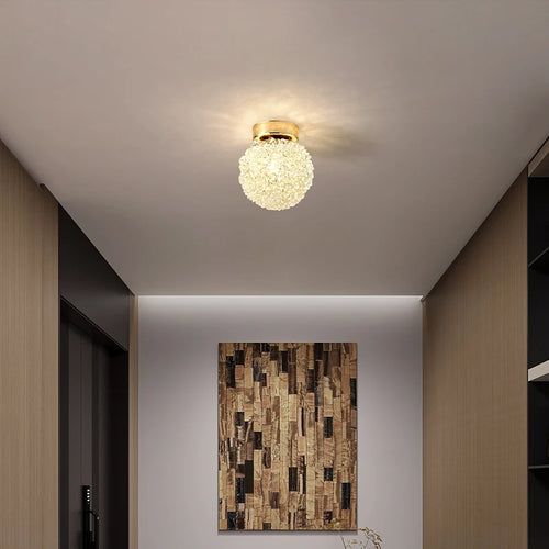 lampe suspendue moderne en cristal avec cordon réglable
