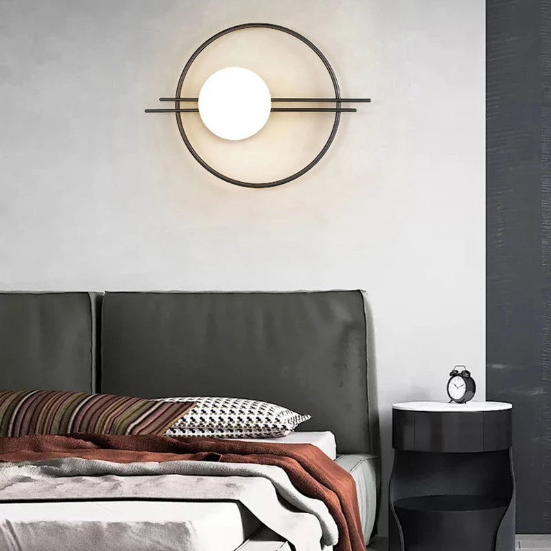 Appliques murales LED d'intérieur design arrondi avec boule - vue 5 sur 12
