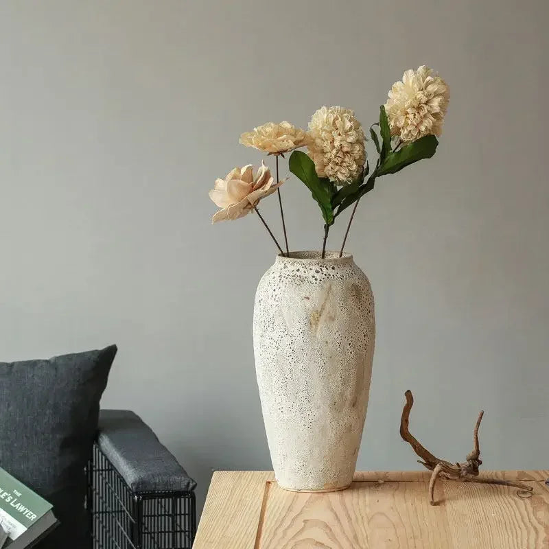 vase rétro en céramique pour fleurs et décoration - vue 7 sur 9