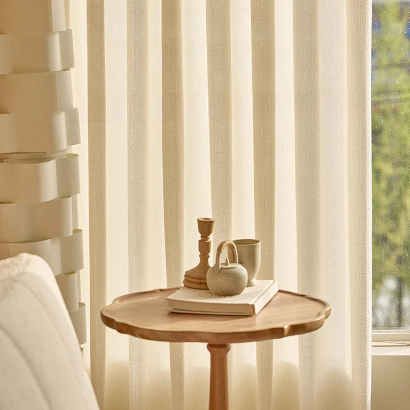 Rideau moderne plissé filtrant lumière salon chambre - vue 4 sur 14