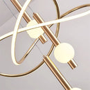 Minimalist post-modern chandelier for elegant interior decor