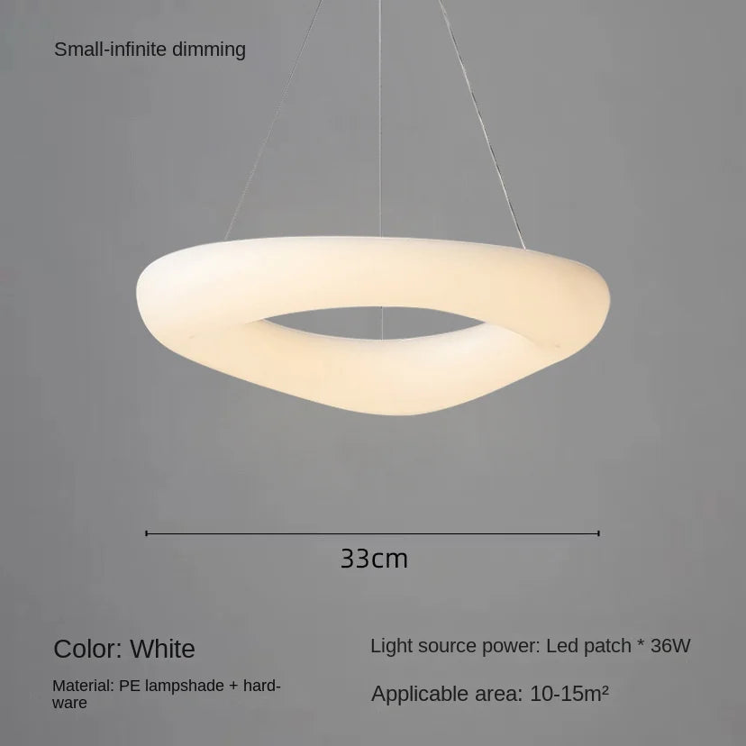 plafonnier led moderne en forme de nuages avec télécommande - vue 8 sur 14