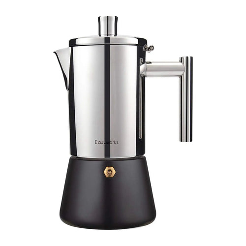 Cafetiere italienne inox induction design classique 200 400ml